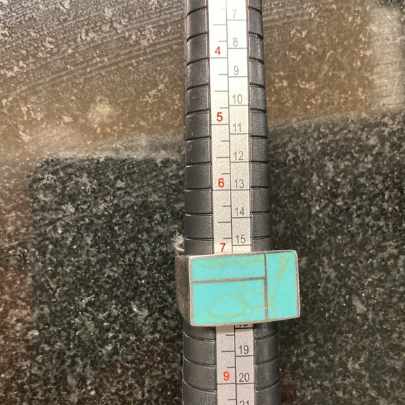 Turquoise squared ring - Picture 12 of 12